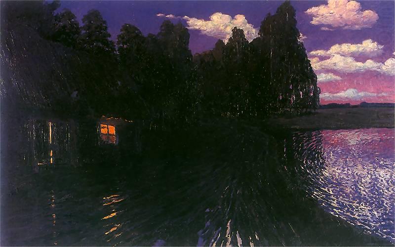 Stanislaw Ignacy Witkiewicz Landscape by night china oil painting image